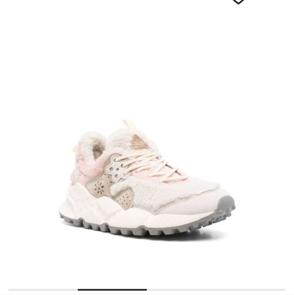Women’s Athletic Sneakers in Light Pink and Cream